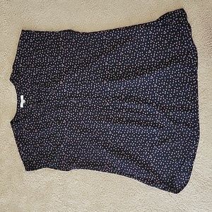 Black Patterned Pleione Blouse Medium
